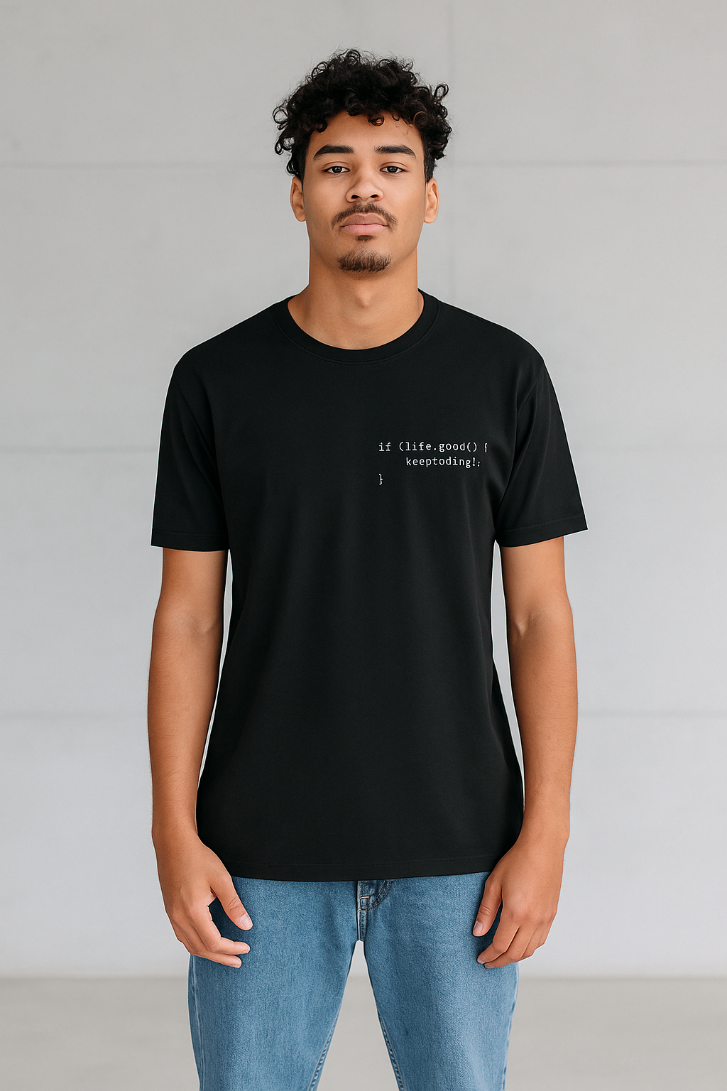 SyntaxWear Classic Tee – Code with Comfort